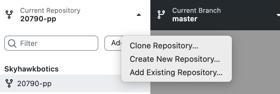 GitHub Desktop Add Repo